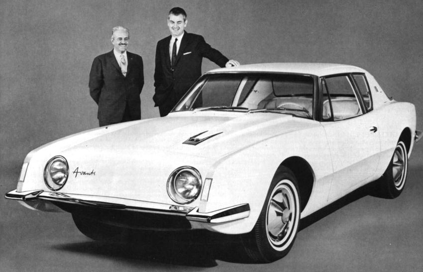 Raymond Loewy Sherwood Egbert and the 1963 Studebaker Avanti basis for 
